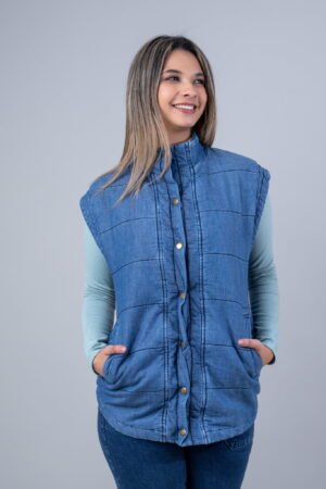 Chaleco Jean Acolchado