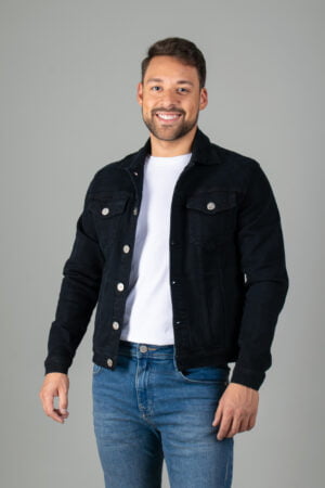 Chaqueta Jean Clásica en Tela Rígida