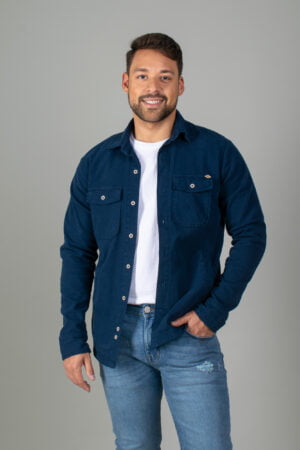 Chaqueta Forrada en Tela Gabardina