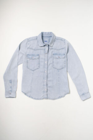Camisa Jean Con Bolsillos