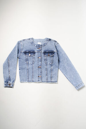 Chaqueta Jean Cuello Mao