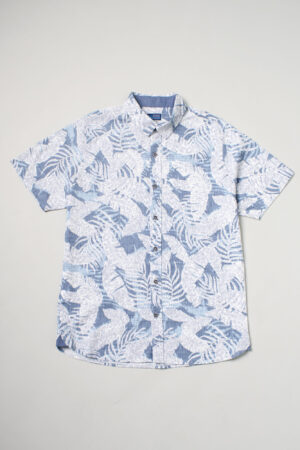 Camisa Manga Corta En Tela Estampada