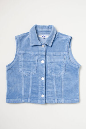 Chaleco Crop De Pana